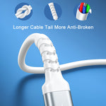 كابل بيانات REMAX RC-C008 طري مقاوم للكسر 2.4A، الطول 1 متر، USB إلى مايكرو USB، USB إلى 8 بن