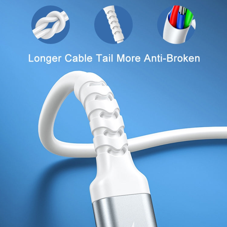 كابل بيانات REMAX RC-C008 طري مقاوم للكسر 2.4A، الطول 1 متر، USB إلى مايكرو USB، USB إلى 8 بن