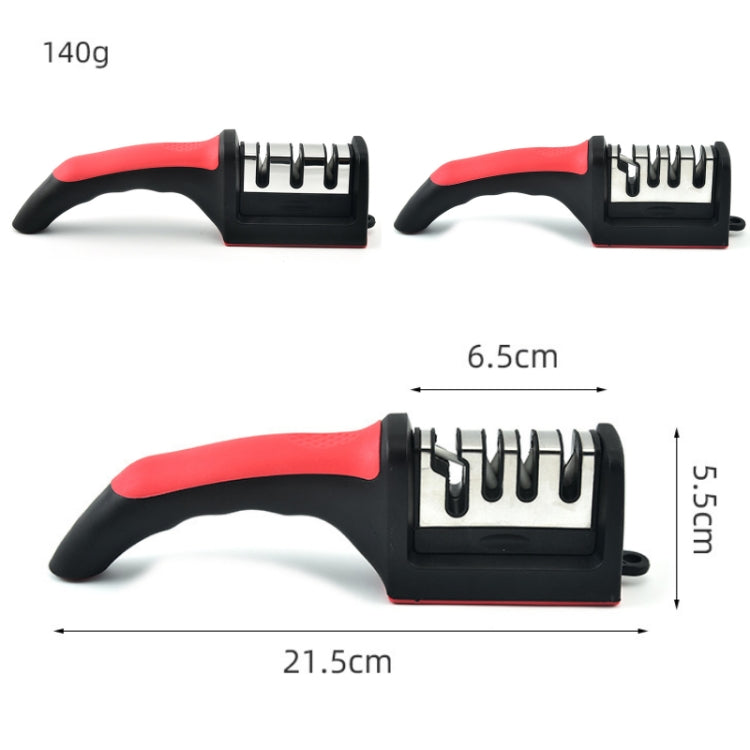 LsCook Kitchen Multifunctional Hangable Multi-segment Handheld Knife Sharpener, Specification: 3 Stage, 4 Stage