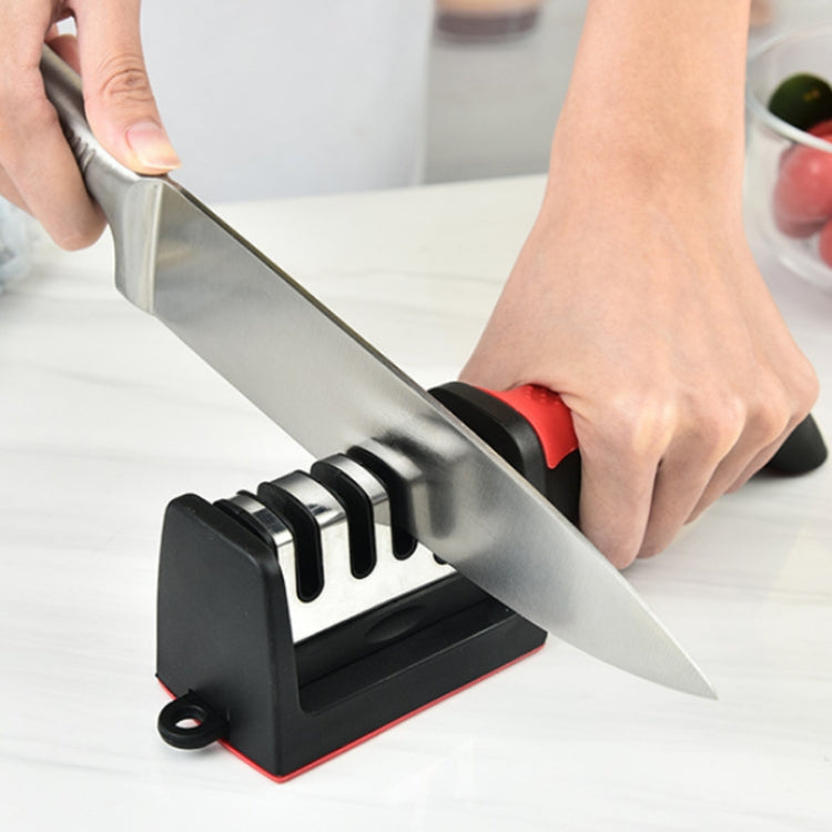 LsCook Kitchen Multifunctional Hangable Multi-segment Handheld Knife Sharpener, Specification: 3 Stage, 4 Stage