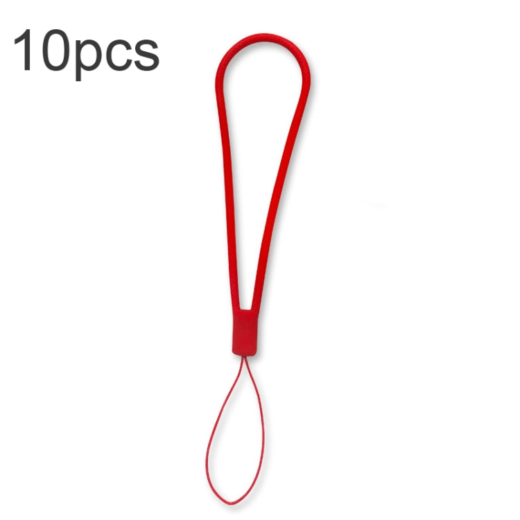 10pcs  Silicone Woven Pattern  Cell Phone Lanyard Anti-loss Hand Rope, Dark Night Green, White, Grass Purple, Light Green, Clove Purple, Antique White, Black, Red, Matcha Green, Lemon Yellow, Shallow Purple, Sand Pink, Sugar Orange, Tea Red            ...