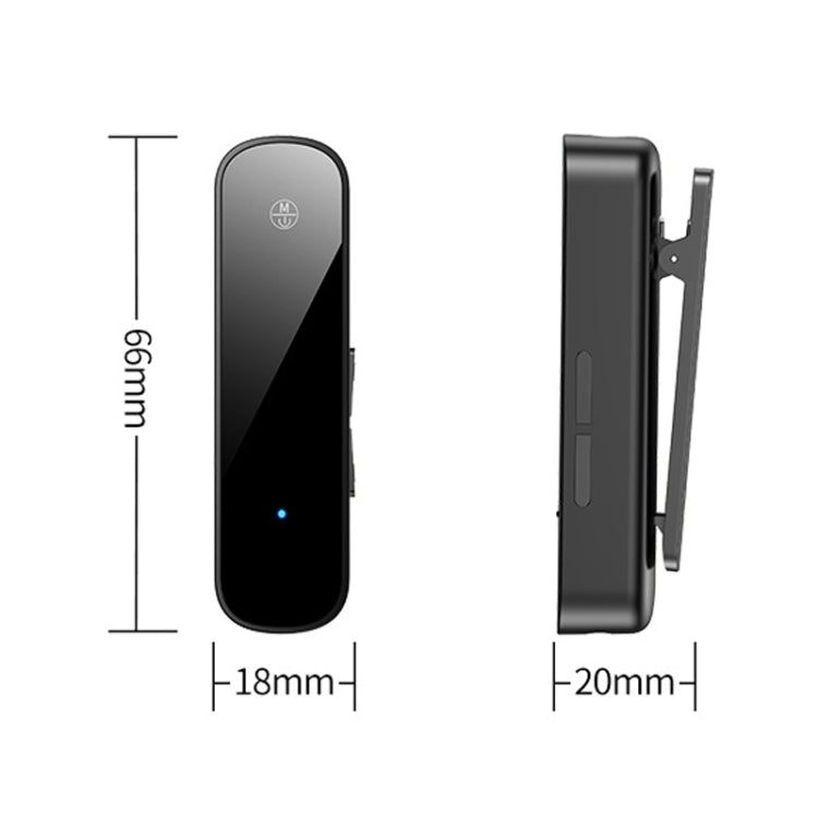 Y2 HiFi مستقبل صوت بلوتوث 5.3 لافاليير محول مكالمات صوت 3.5 مم يدعم تشغيل بطاقة TF، Y2