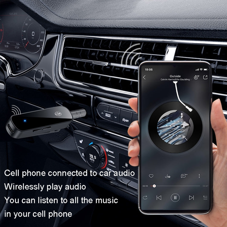 Y2 HiFi مستقبل صوت بلوتوث 5.3 لافاليير محول مكالمات صوت 3.5 مم يدعم تشغيل بطاقة TF، Y2