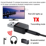 محول استقبال وإرسال بلوتوث USB 2 في 1 RX-TX-413، RX-TX-413 أسود، RX-TX-413 أبيض