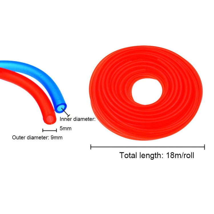 TF-1795 18m/roll Motorcycle Modification Accessories Colorful Gasoline Pipe, Blue, Yellow, Pink, Red, Purple