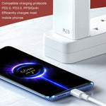 شاحن هاتف Xiaomi / Redmi بقوة 67 واط، رأس شحن عالمي، قابس الولايات المتحدة، الطراز:، شاحن، شاحن + كابل 1 متر
