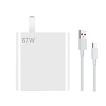 شاحن هاتف Xiaomi / Redmi بقوة 67 واط، رأس شحن عالمي، قابس الولايات المتحدة، الطراز:، شاحن، شاحن + كابل 1 متر