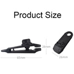 Tent Additional Pull Point Shark Clips Outdoor Camping Canopy Windproof Clip, 1PC (Mud-color), 1PC (Dark Green)