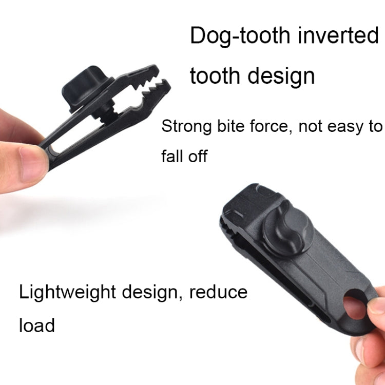 Tent Additional Pull Point Shark Clips Outdoor Camping Canopy Windproof Clip, 1PC (Mud-color), 1PC (Dark Green)