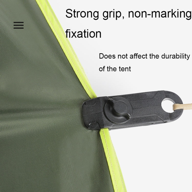 Tent Additional Pull Point Shark Clips Outdoor Camping Canopy Windproof Clip, 1PC (Mud-color), 1PC (Dark Green)