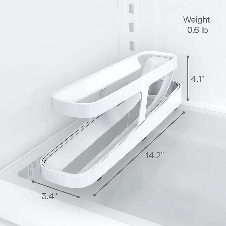 Automatic Eggs Storage Box Refrigerator Egg Dispenser Plastic Rolling Eggs Holder  Container, 2 Layers