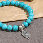 سوار نسائي مزين بالخرز من الفيروز بأسلوب عرقي، S2208-2 بومة، S2208-3 فراشة، S2208-4 نجمة بحر، S2208-5 شجرة الحياة، S2203-12 صليب، S2203-13 قلادة فيروز، S2212-1 عيون، S2303-1، S2303-2 سلاحف، S2303-3 صليب، S2303-4 بوصلة، S2203-11