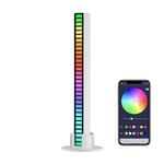 أضواء إيقاعية LED ملونة RGB تتحكم بها الصوت للاستجابة الإيقاعية، أضواء موسيقية محيطة، قابلة للشحن، قابس