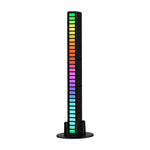 أضواء إيقاعية LED ملونة RGB تتحكم بها الصوت للاستجابة الإيقاعية، أضواء موسيقية محيطة، قابلة للشحن، قابس