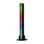 أضواء إيقاعية LED ملونة RGB تتحكم بها الصوت للاستجابة الإيقاعية، أضواء موسيقية محيطة، قابلة للشحن، قابس