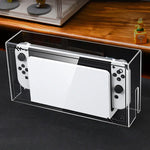 035 لغطاء قاعدة عرض مضيئة مقاوم للغبار لجهاز Nintendo Switch/OLED، المواصفات: قاعدة إضاءة، شفاف، ملصق أبيض، ملصق أسود، مقبض، Jet Warrior، Noble، Gengar