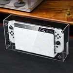 035 لغطاء قاعدة عرض مضيئة مقاوم للغبار لجهاز Nintendo Switch/OLED، المواصفات: قاعدة إضاءة، شفاف، ملصق أبيض، ملصق أسود، مقبض، Jet Warrior، Noble، Gengar