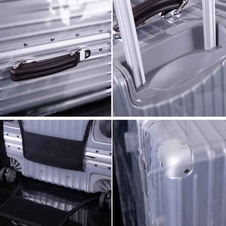 Rimless Transparent Waterproof PVC Trolley Suitcase Cover Dustproof Protective Cover, 20 Inch, 22 Inch, 24 Inch, 26 Inch, 28 Inch, 30 Inch