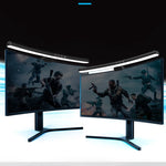 مصباح معلق لشاشة الكمبيوتر المنحنية، ضوء مكتب كمبيوتر، منحني بدون إضاءة خلفية RGB، منحني مع إضاءة خلفية RGB