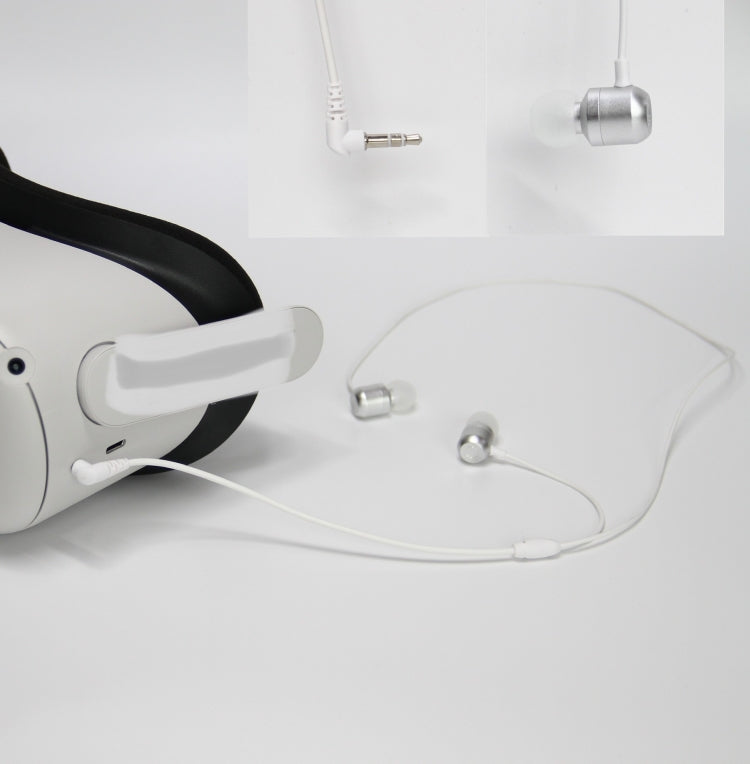 سماعة أذن ألومنيوم 3.5 مم لجهاز Meta Quest 2 VR Glasses Ear-in Headset
