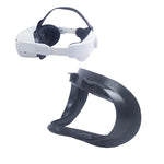 غطاء حامل واجهة وجه VR مع قناع عين مضاد للتعرق لجهاز Meta Quest 2 VR Headset، قناع عين مضاد للتعرق (أسود)