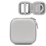 Baona Leather Digital Headphone Cable U Disk Storage Bag, Small Square Gray, Small Square Black, Rectangular Gray, Rectangular Black, Large Square Gray, Large Square Black