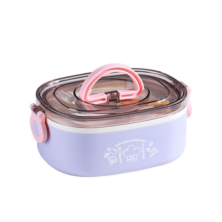 Large Capacity Oval Divided Portable Office Insulation Lunch Box, 600ml (Stainless Yellow), 600ml (Stainless Purple), 1.2L (Stainless Yellow), 1.2L (Stainless Purple), 600ml (Plastic Blue), 600ml (Plastic Yellow), 600ml (Plastic Purple)                ...