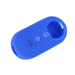 For Fiat 500 2pcs Folding 3 Button Remote Control Silicone Case
