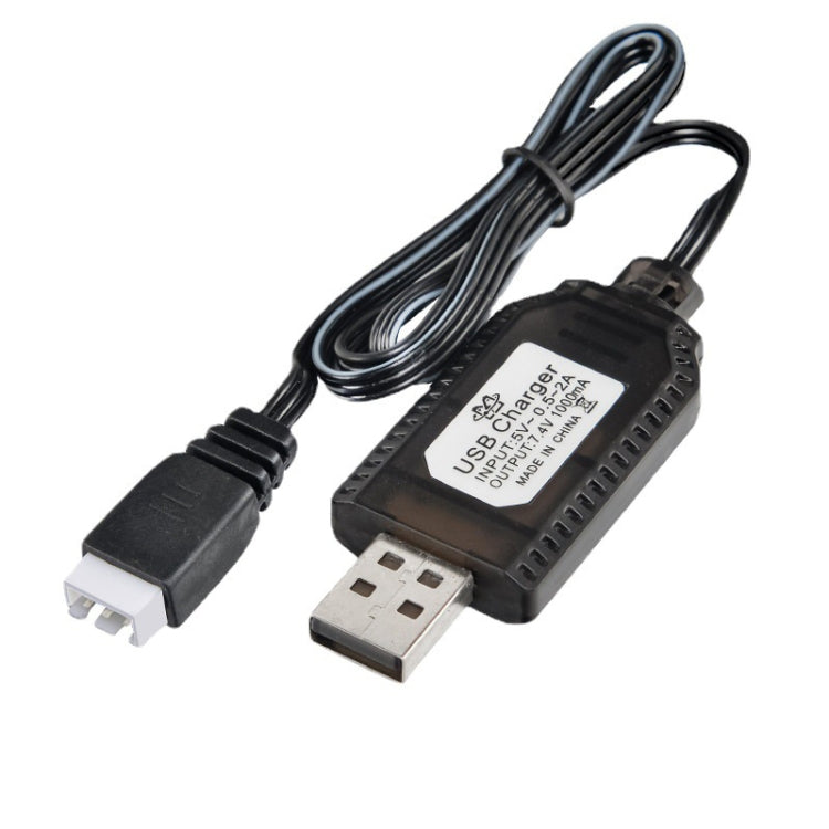 شاحن بطارية ليثيوم 7.4 فولت لملحقات طائرات الألعاب مع كابل بيانات USB