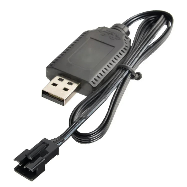 كابل شحن بطارية ليثيوم USB مع شريحة ذكية حماية 7.4 فولت