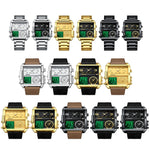 BINBOND B3332 Square Multifunctional Sports Quartz Waterproof Watch