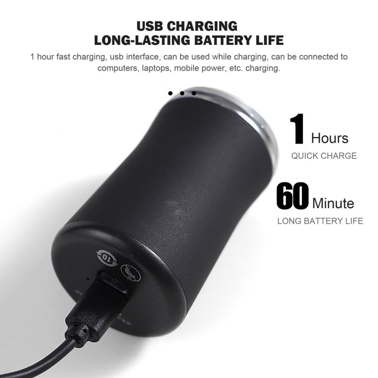 ماكينة حلاقة كهربائية قابلة للشحن عبر USB بحجم الجيب، قابلة للغسل، للسفر، للرجال، جيب أسود، جيب أخضر