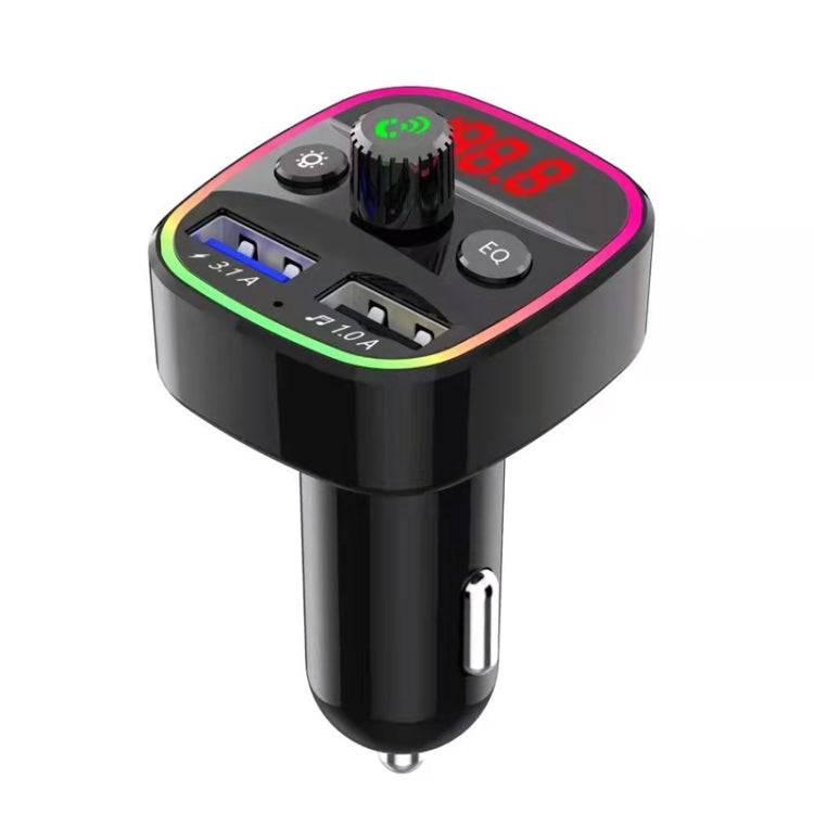 3.1A USB+PD Bluetooth Car Charger Car FM Transmitter Colorful Lighting, Q3, Q5, Q7