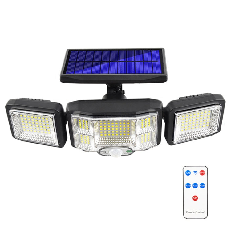 ضوء حائط شمسي LED مع جهاز تحكم عن بعد، كشاف مستشعر ثلاثي الدوران، 192 LED مدمج، 192 COB مدمج، 192 LED منفصل، 192 COB منفصل