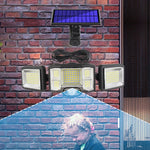 ضوء حائط شمسي LED مع جهاز تحكم عن بعد، كشاف مستشعر ثلاثي الدوران، 192 LED مدمج، 192 COB مدمج، 192 LED منفصل، 192 COB منفصل