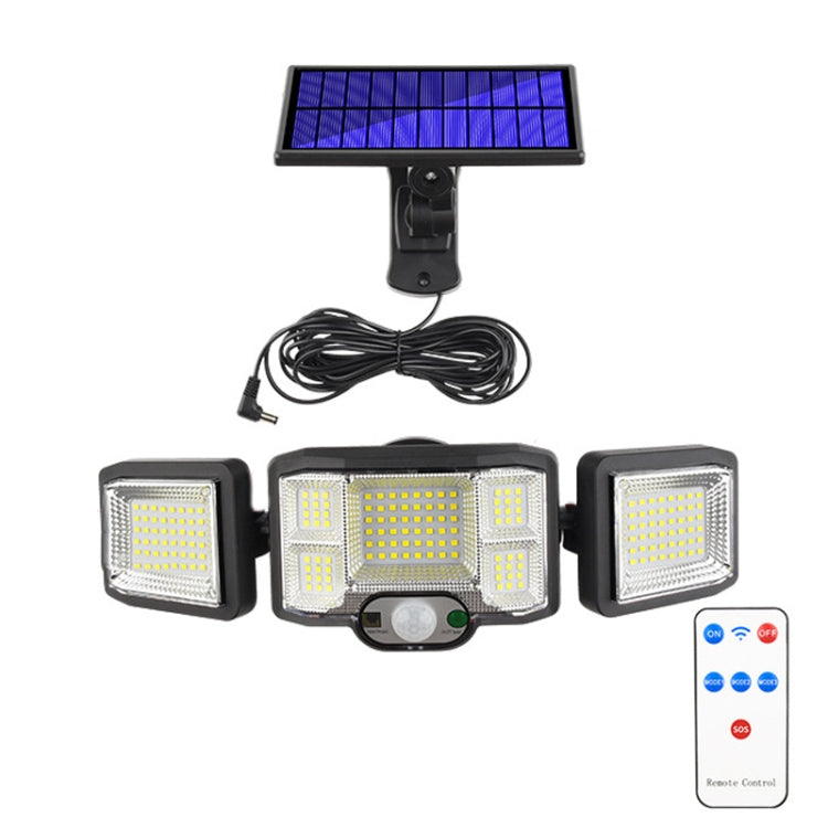 ضوء حائط شمسي LED مع جهاز تحكم عن بعد، كشاف مستشعر ثلاثي الدوران، 192 LED مدمج، 192 COB مدمج، 192 LED منفصل، 192 COB منفصل