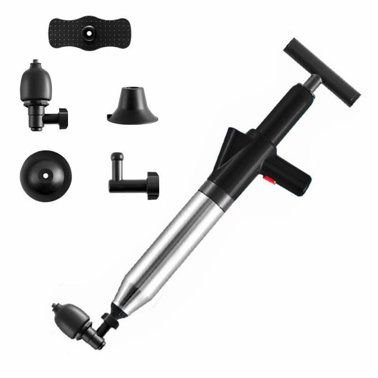 Toilet Pipe Dredger Toilet Sewer Floor Drain Clogged Household High Pressure Pneumatic Tool, HX28 (Green), HX28 (White), HX28 (Gray), HX28 (Black)