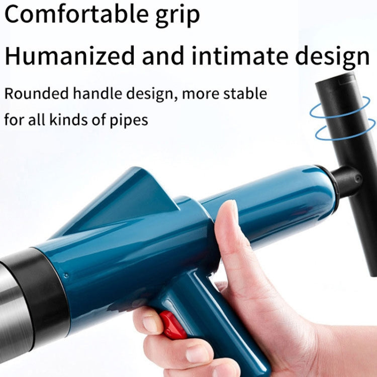 Toilet Pipe Dredger Toilet Sewer Floor Drain Clogged Household High Pressure Pneumatic Tool, HX28 (Green), HX28 (White), HX28 (Gray), HX28 (Black)