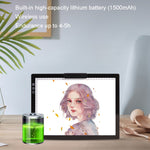 لوح رسم مكتب قابل لإعادة الشحن A4-D28B، مع خط شحن، مع خط شحن + محول قابس أمريكي، مع خط شحن + محول قابس بريطاني، مع خط شحن + محول قابس أوروبي، مع خط شحن + محول قابس أسترالي