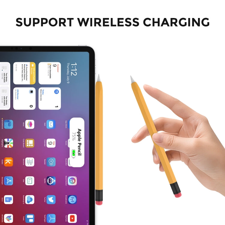 غطاء حماية سيليكون مقاوم للانزلاق والسقوط لحافظة قلم سعوي AhaStyle PT180-2، لقلم Apple Pencil 1، لقلم Apple Pencil 2