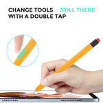 غطاء حماية سيليكون مقاوم للانزلاق والسقوط لحافظة قلم سعوي AhaStyle PT180-2، لقلم Apple Pencil 1، لقلم Apple Pencil 2