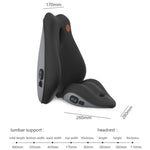 SR-21 Car Lumbar Cushion Headrest Seat Memory Foam Accessories, Style:, Ordinary Headrest (Black), Ordinary Headrest (Gray), Ordinary Headrest (Brown), Massage Headrest (Black), Massage Headrest (Gray), Massage Headrest (Brown)                         ...