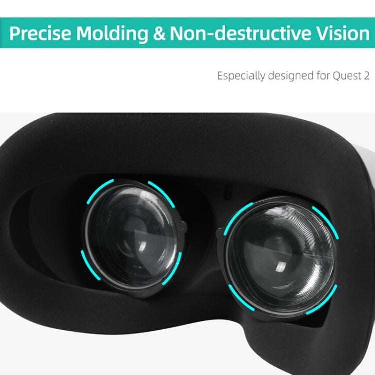 إطار عدسة قصر النظر زوج واحد لنظارات الواقع الافتراضي Oculus Quest 2 Hifylux Q2-QF11، راتنج أسبيريكي