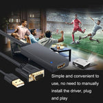 كابل محول VGA إلى HDMI HD55Y، VGA+USB إلى محول HD 1080P مع مزود طاقة، VGA+USB إلى HDMI