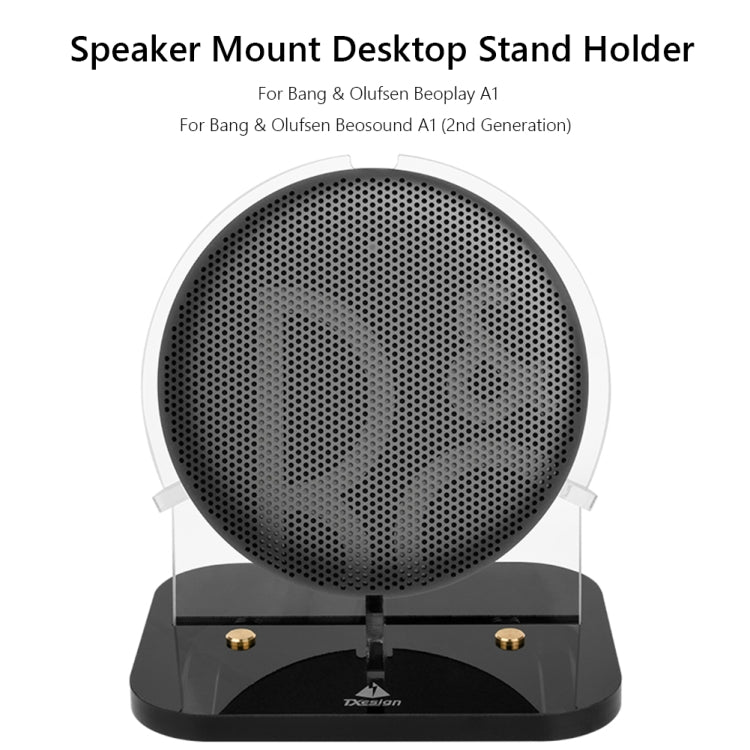 حامل أكريليك مكتبي لسماعة B&O Beoplay A1 / Beosound A1 الجيل الثاني، لسماعة B&O Beoplay A1