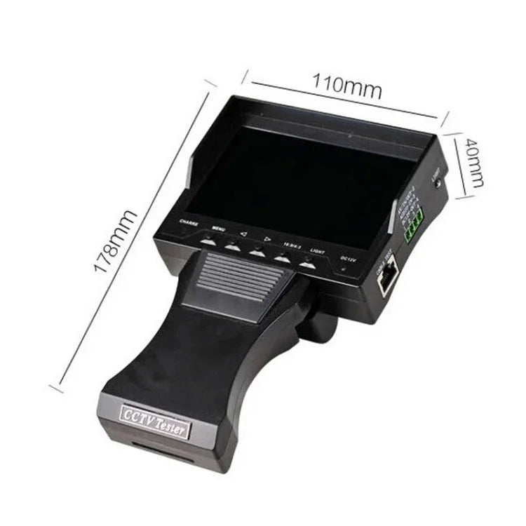 جهاز اختبار مراقبة كابل الشبكة المحمول JSK-4300B بشاشة 4.3 بوصة ومخرج 12 فولت، 4.3 بوصة (مع محول طاقة بمقبس أمريكي)، 4.3 بوصة (مع محول طاقة بمقبس أوروبي)، 4.3 بوصة (مع محول طاقة بمقبس بريطاني)، 4.3 بوصة (مع محول طاقة بمقبس أسترالي)