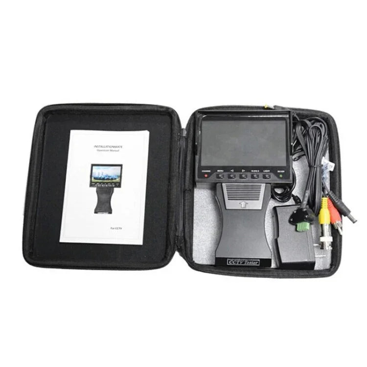 جهاز اختبار مراقبة كابل الشبكة المحمول JSK-4300B بشاشة 4.3 بوصة ومخرج 12 فولت، 4.3 بوصة (مع محول طاقة بمقبس أمريكي)، 4.3 بوصة (مع محول طاقة بمقبس أوروبي)، 4.3 بوصة (مع محول طاقة بمقبس بريطاني)، 4.3 بوصة (مع محول طاقة بمقبس أسترالي)