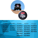 PVC Faux Leather Spare Wheel Cover Rear Tire Protector, 14 inch, 15 inch, 16 inch, 17 inch