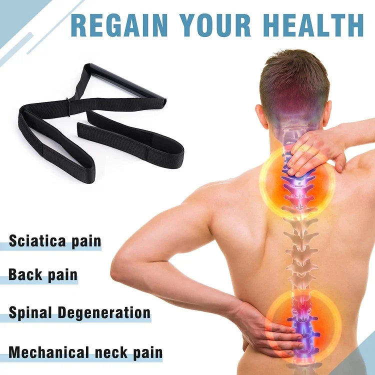 Y -Shaped Spine Chiropractic Decompression Traction Tool with Chin Strap, Spine  Traction