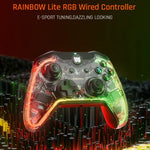 وحدة تحكم لعبة سلكية بإضاءة RGB للكمبيوتر/Switch، BIGBIGWON C1 S